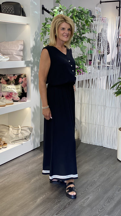 Maicazz Jill Lange Rok zwart offwhite