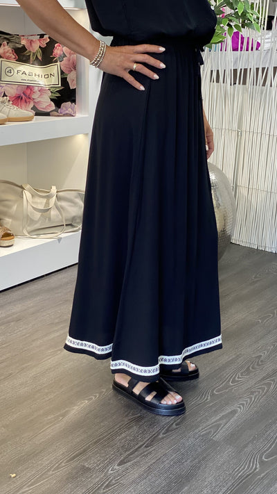 Maicazz Jill Lange Rok zwart offwhite
