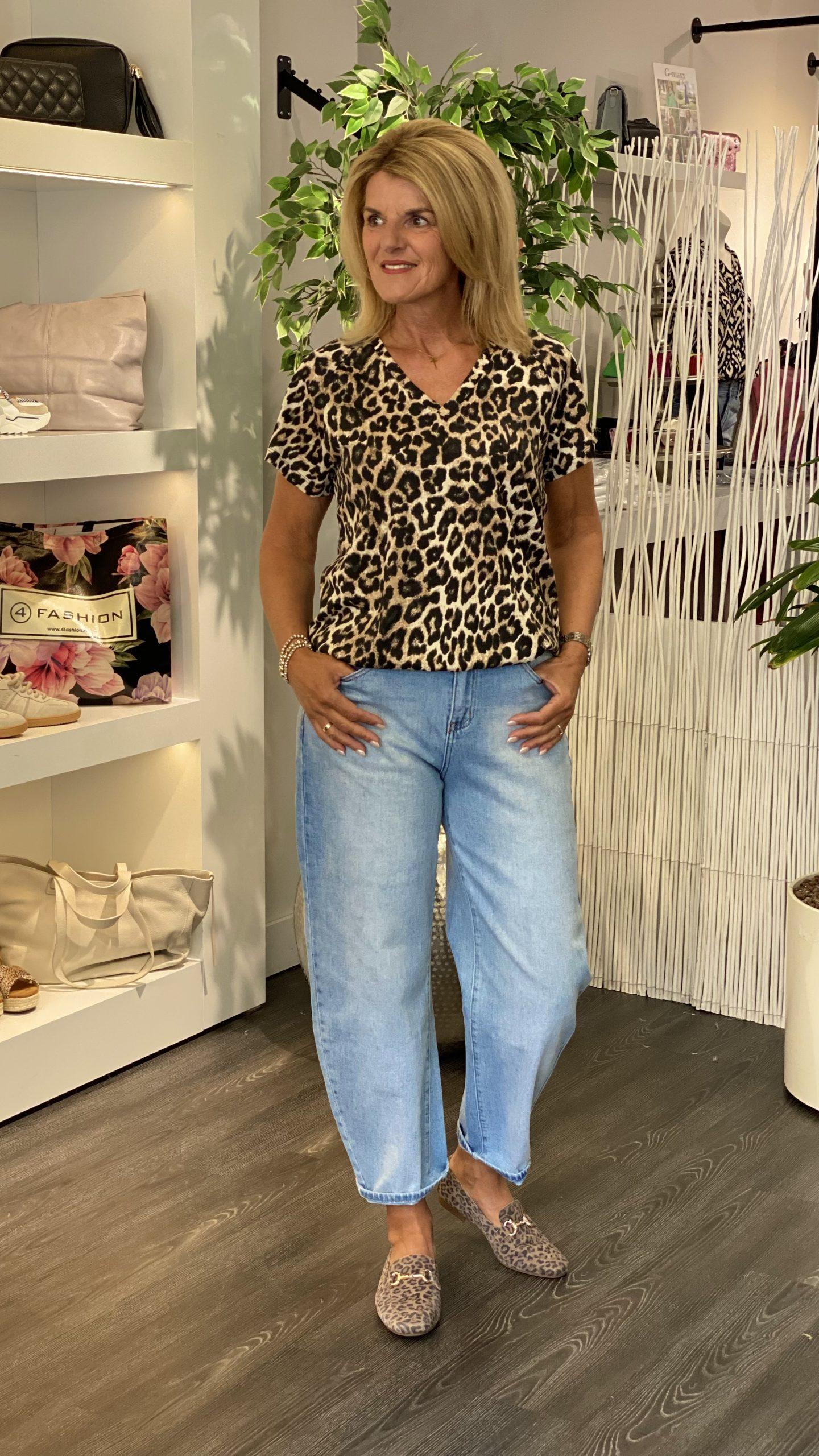 Freequent Seline Tee burro w. black