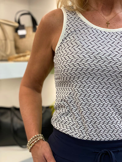 Luhta Hovinniemi Top offwhite zwart