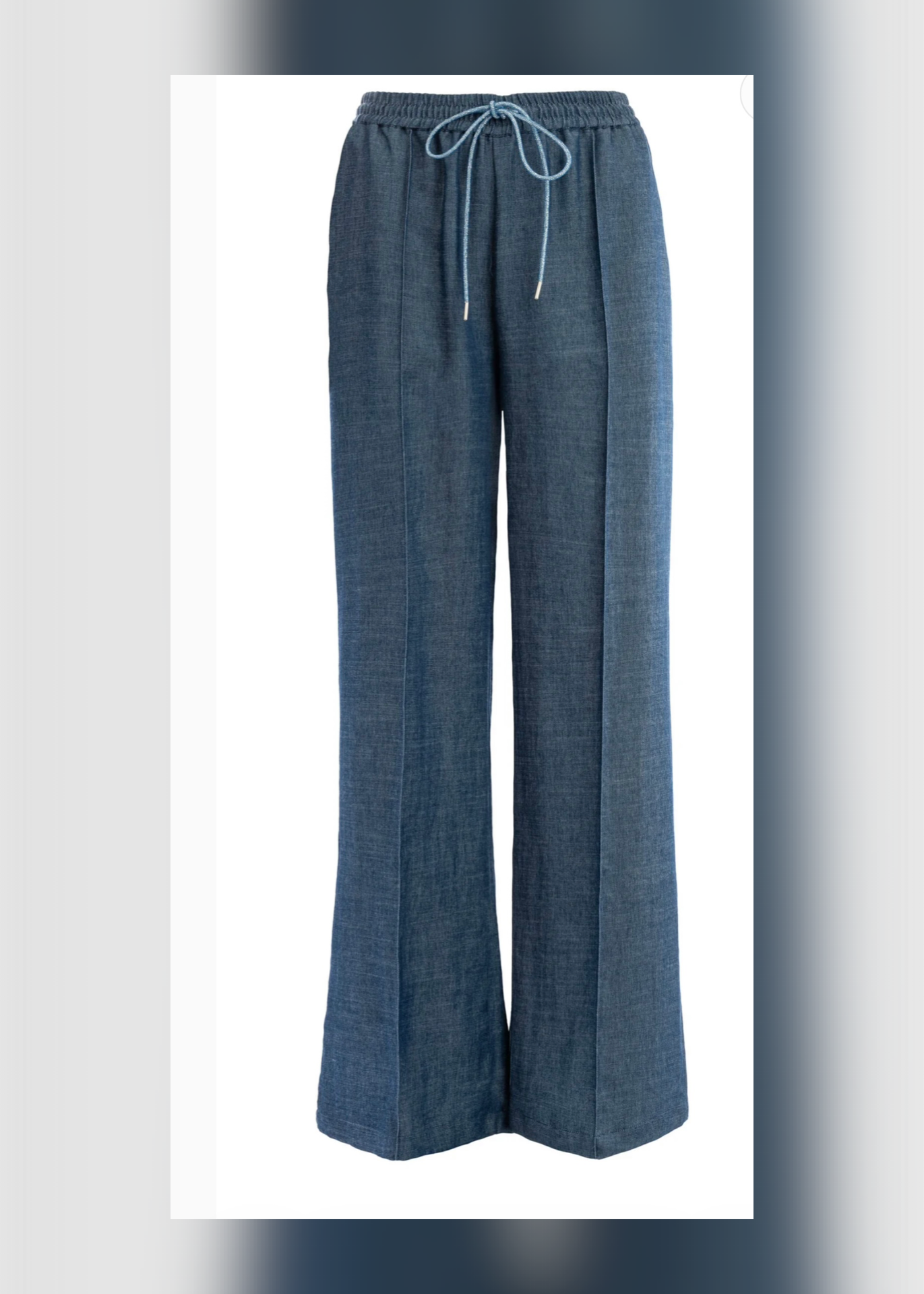 ICNK Amsterdam Noomie Twill Broek dark denim