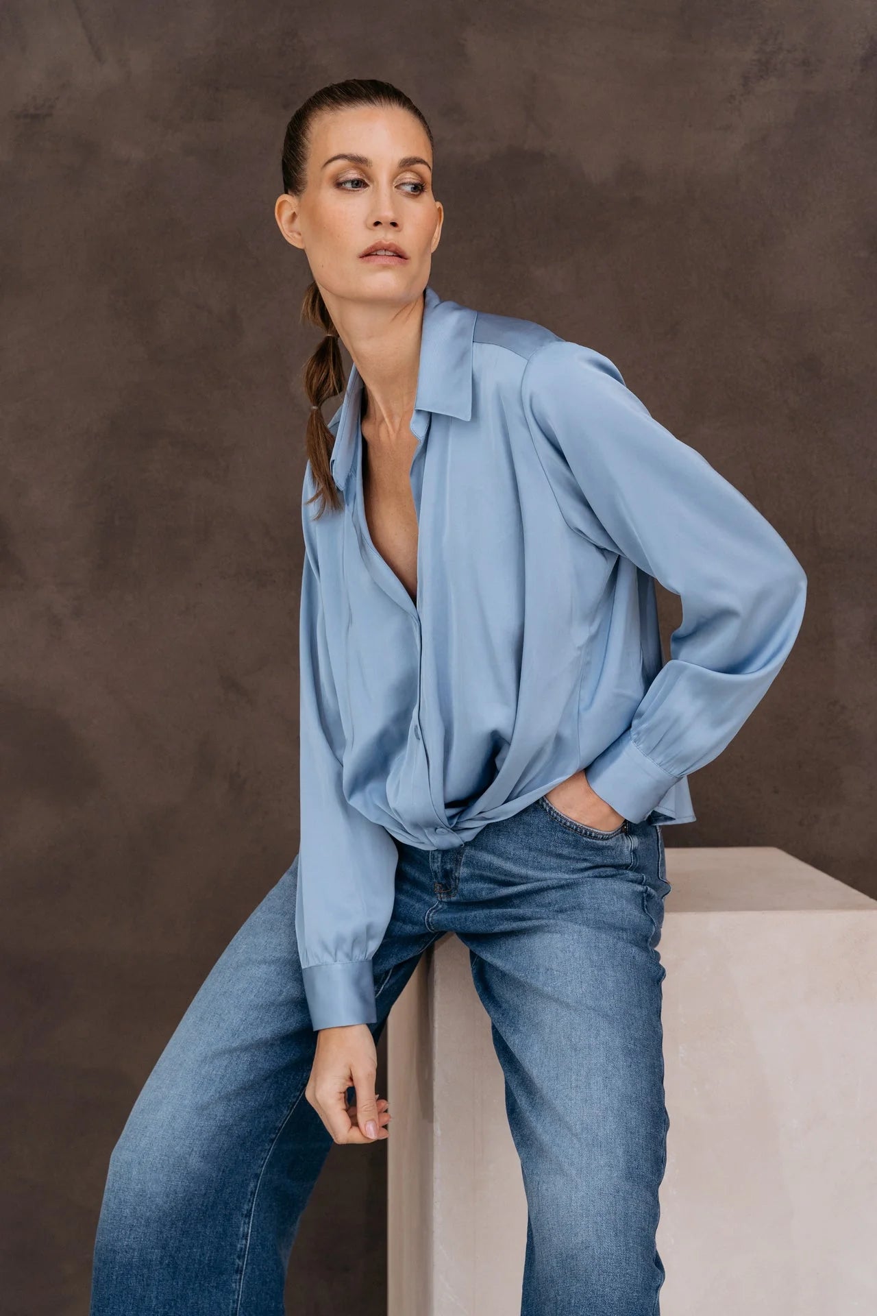 Maicazz Pacey Blouse faded blue