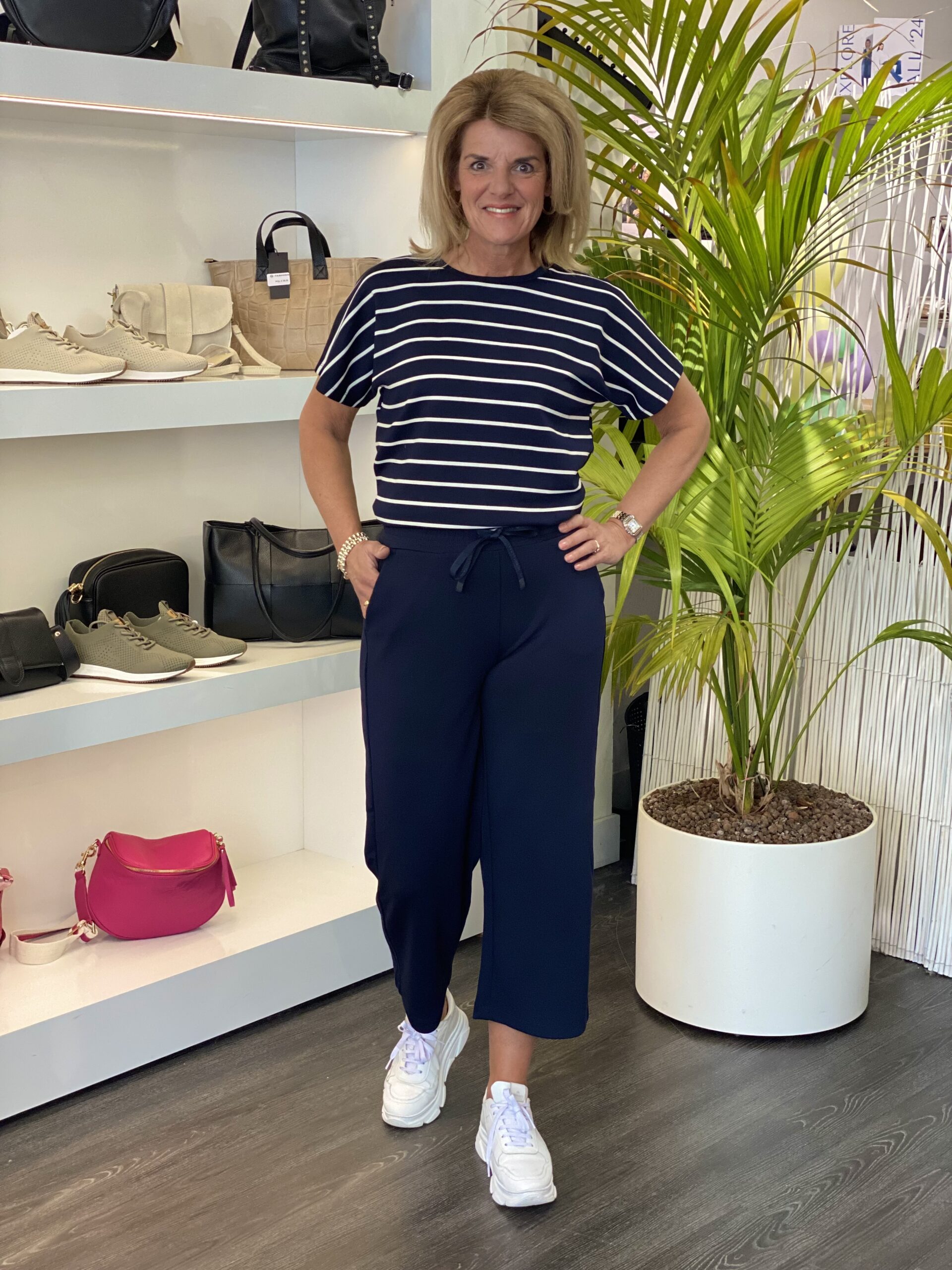 SoyaConcept Banu 26 Broek 7/8 donkerblauw