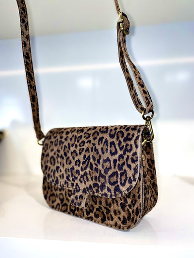 Flora Tas Suede Leopard 58 T222