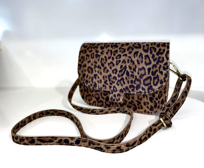 Flora Tas Suede Leopard 58 T222