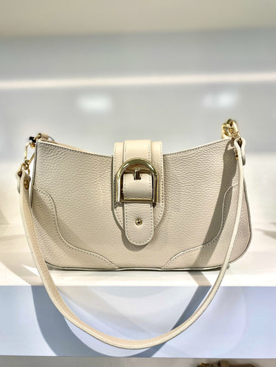 Giuliano Tas met Gesp Leer Kit/Goud T228