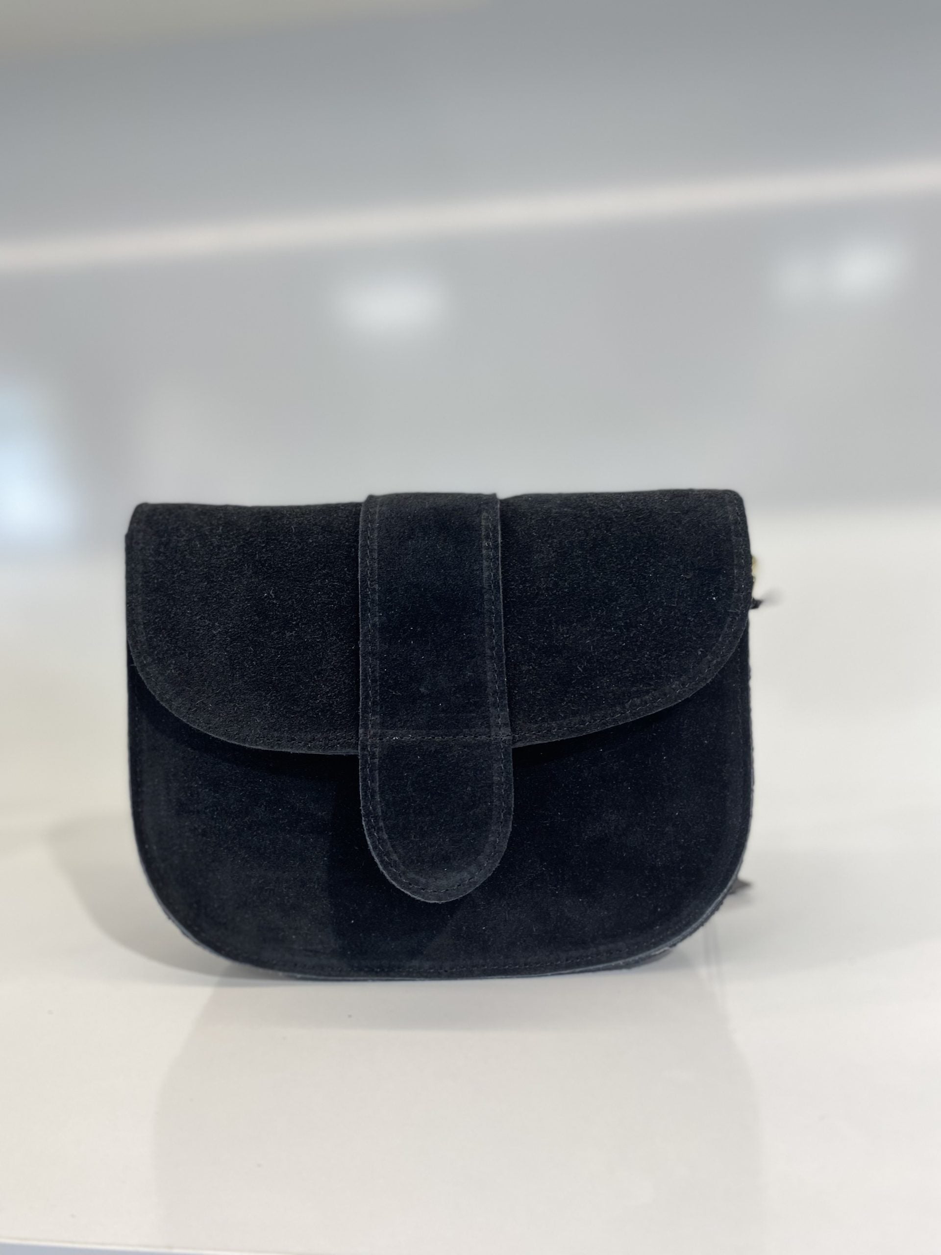 Maan Tas Suede Zwart T230