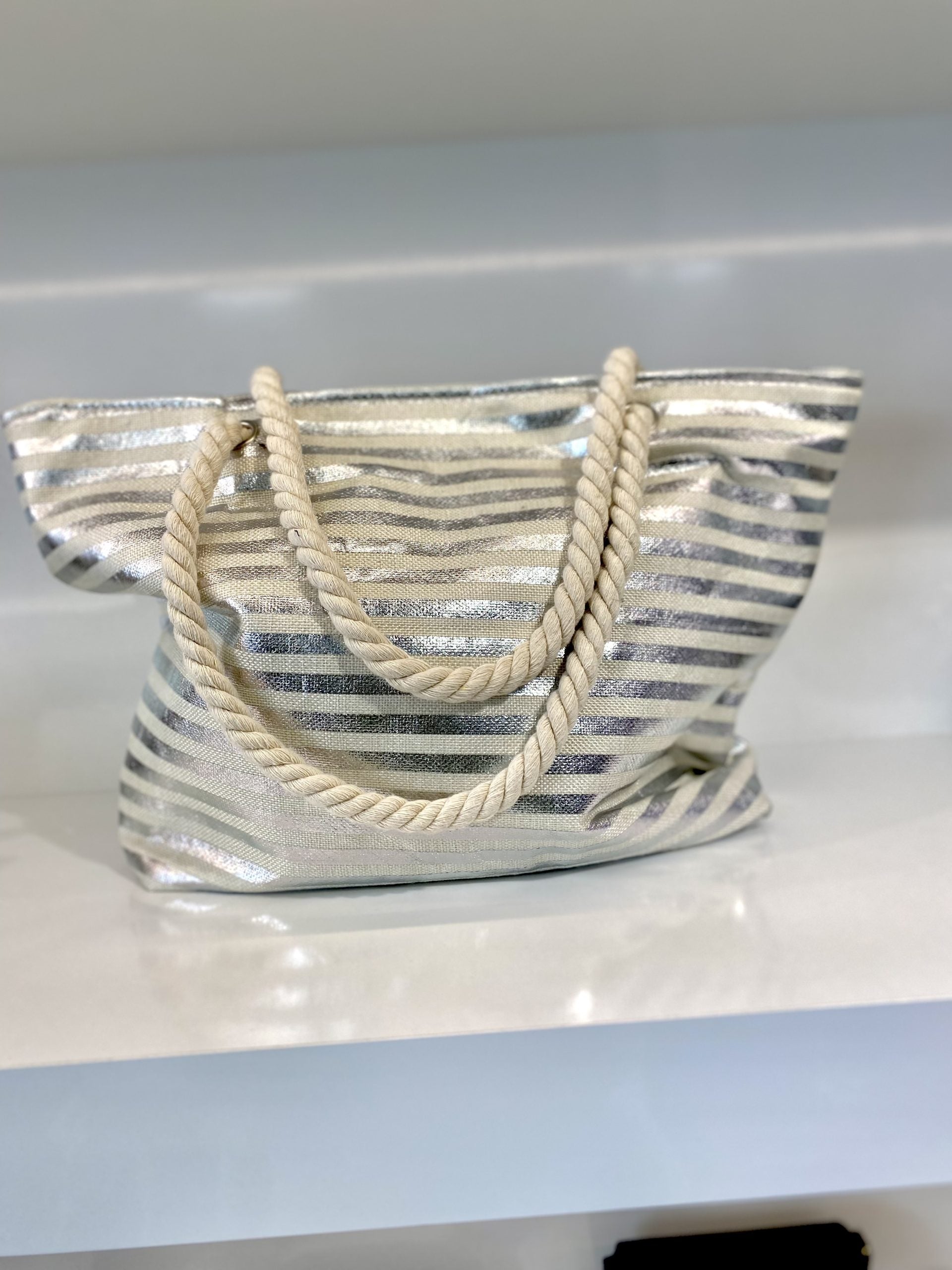 Strandtas Zilver/Zand T510