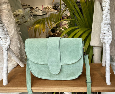 Maan Tas Suede Mint T230