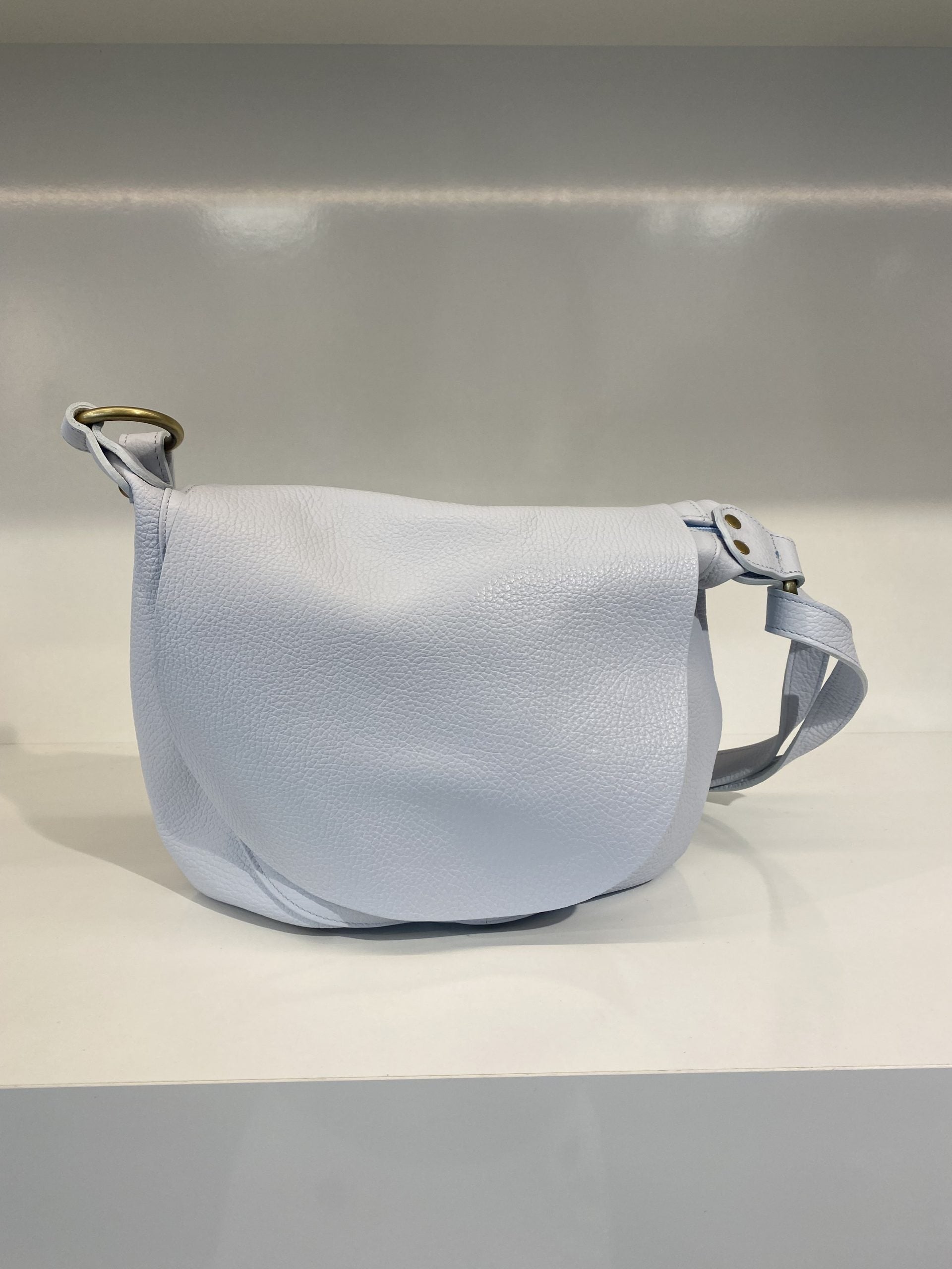 Tas Leer Baby Blue T258