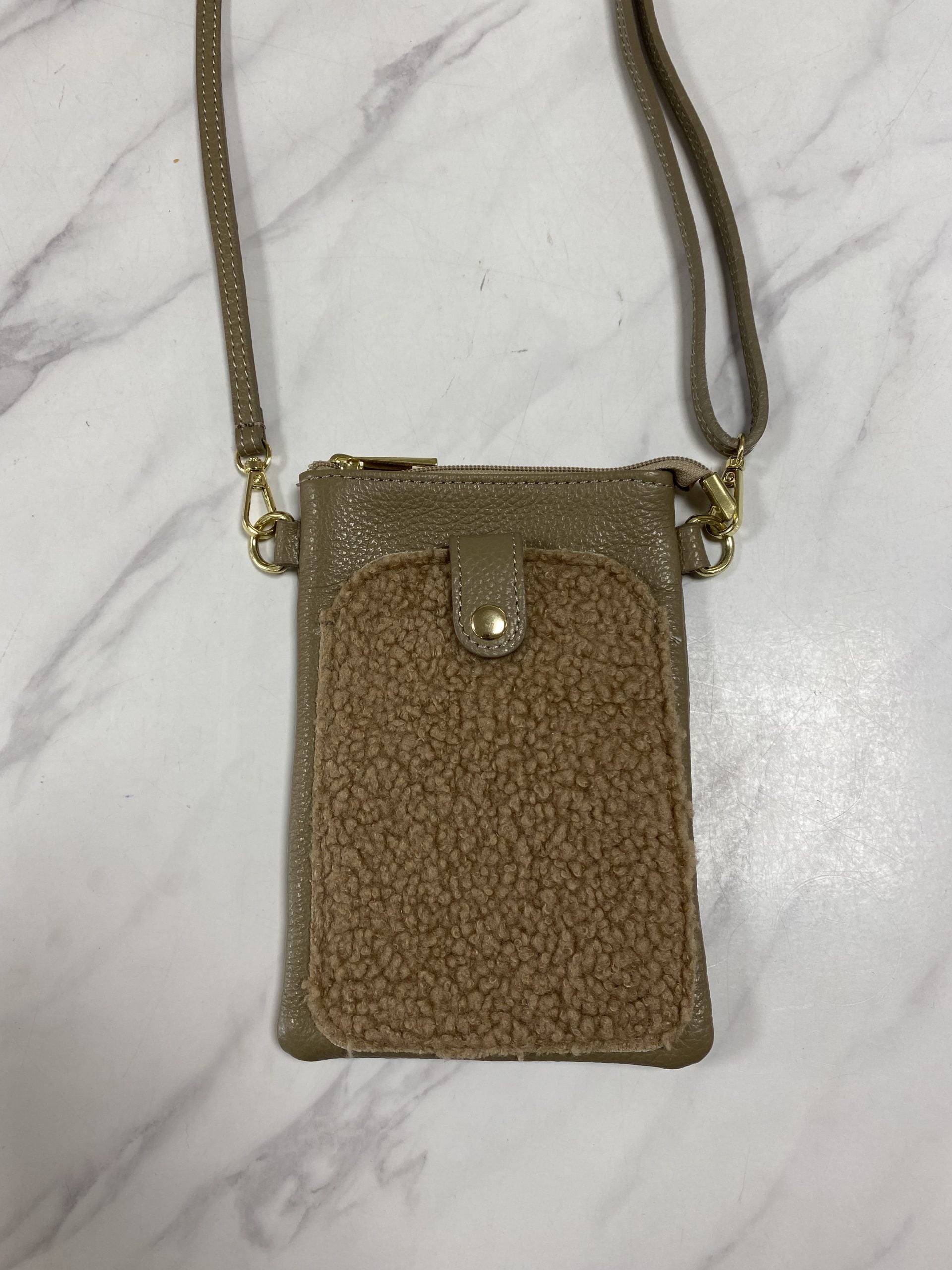 Telefoontasje Taupe Teddy T271