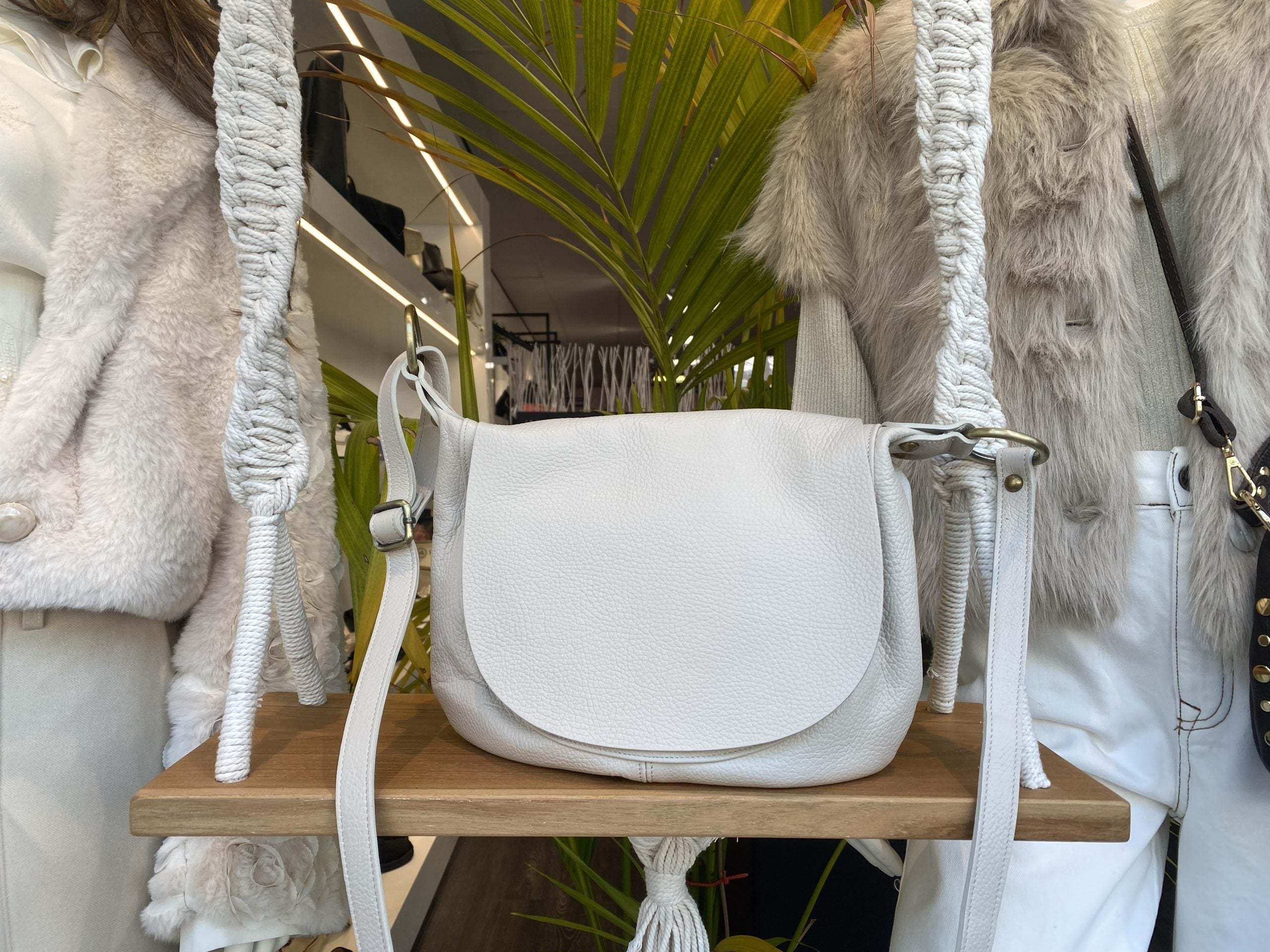 Tas Leer Kit/Zilver T278