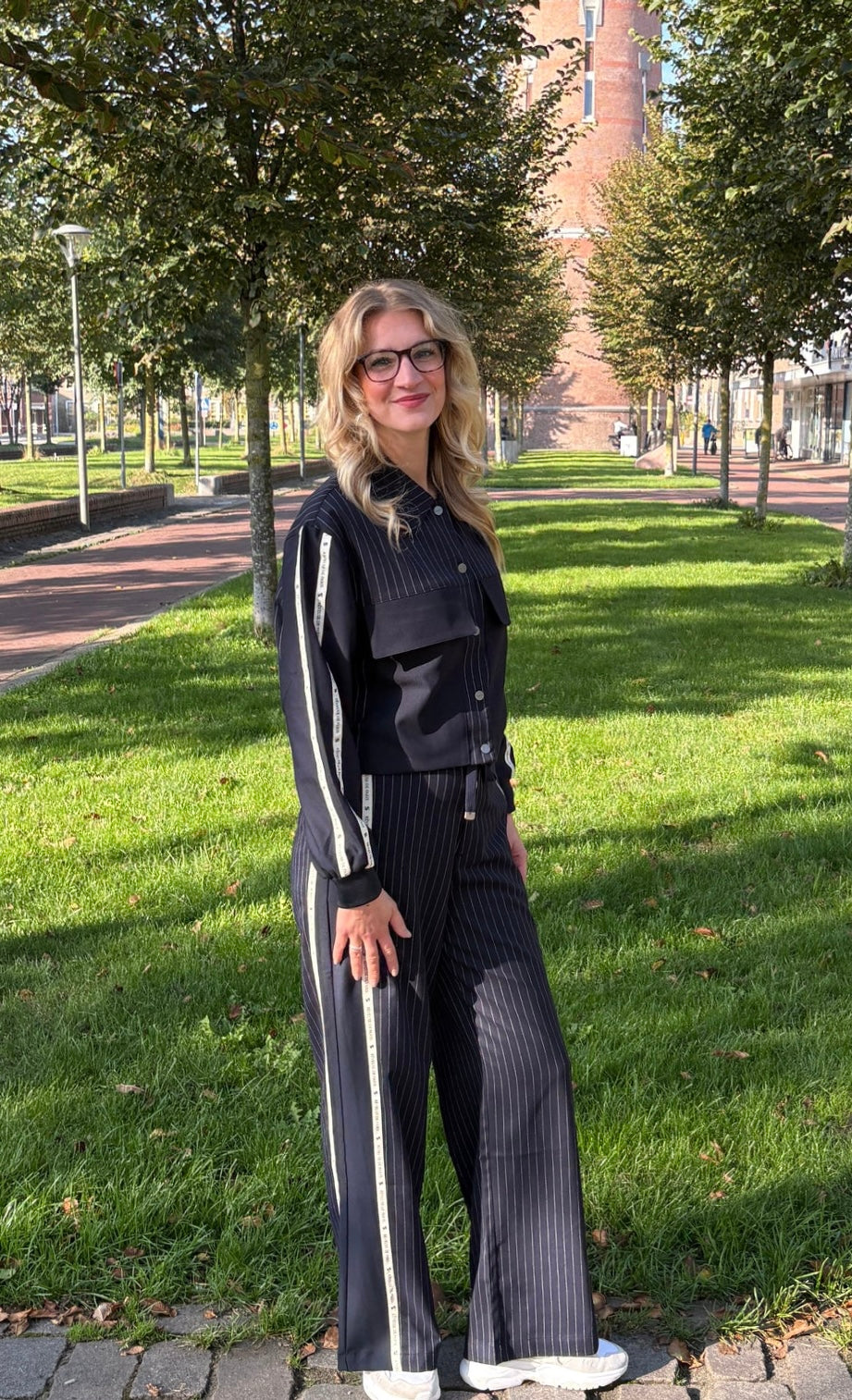 Florez Fien Broek navy blue