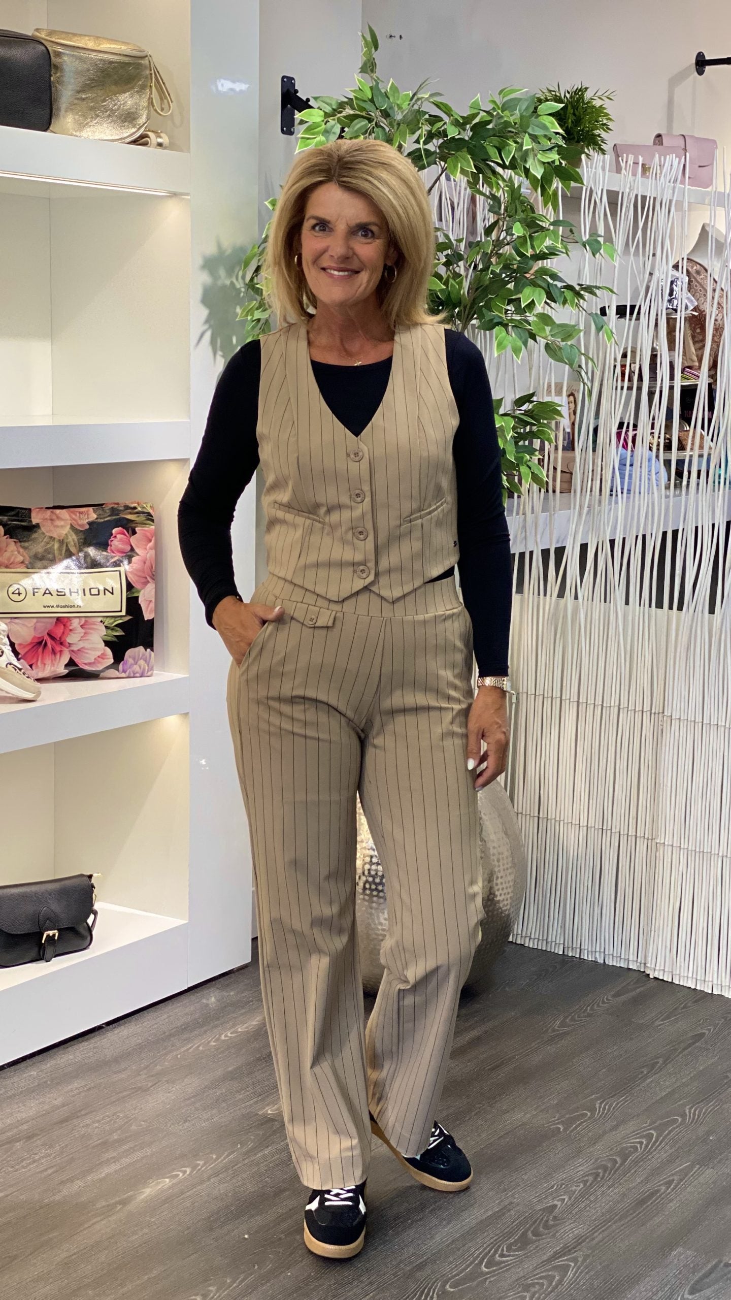 Lady Day Travelstof Milana Broek kaitlyn stripe