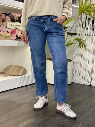 Place Du Jour jeans Spijkerbroek Mom Jeans 98712-J authentic blue