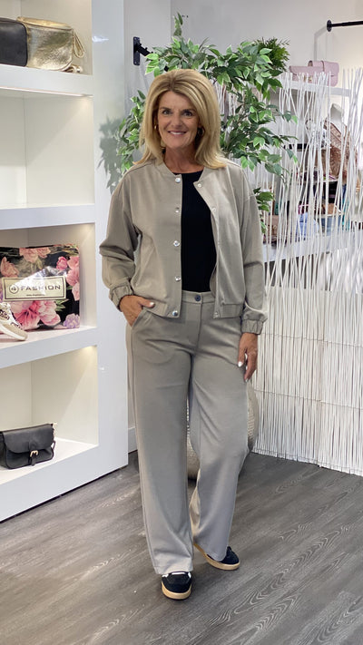 Freequent Nanni Broek desert taupe melange