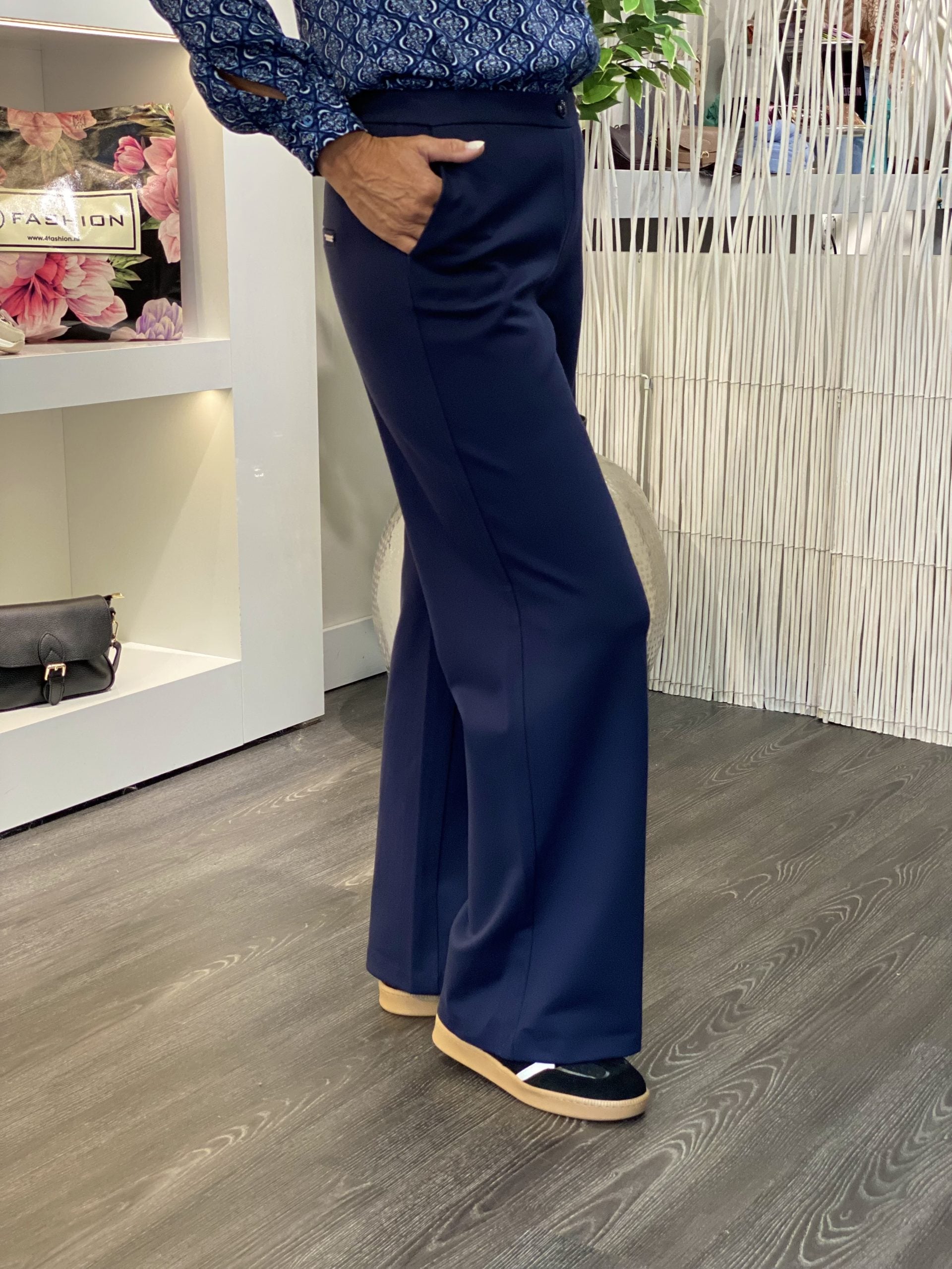 Maicazz Zizo Pattiwide Broek donkerblauw