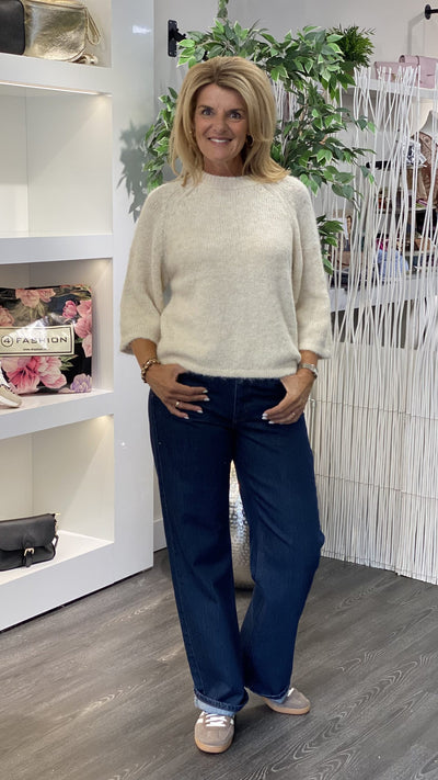 Freequent Grslulu Pullover moonbeam melange