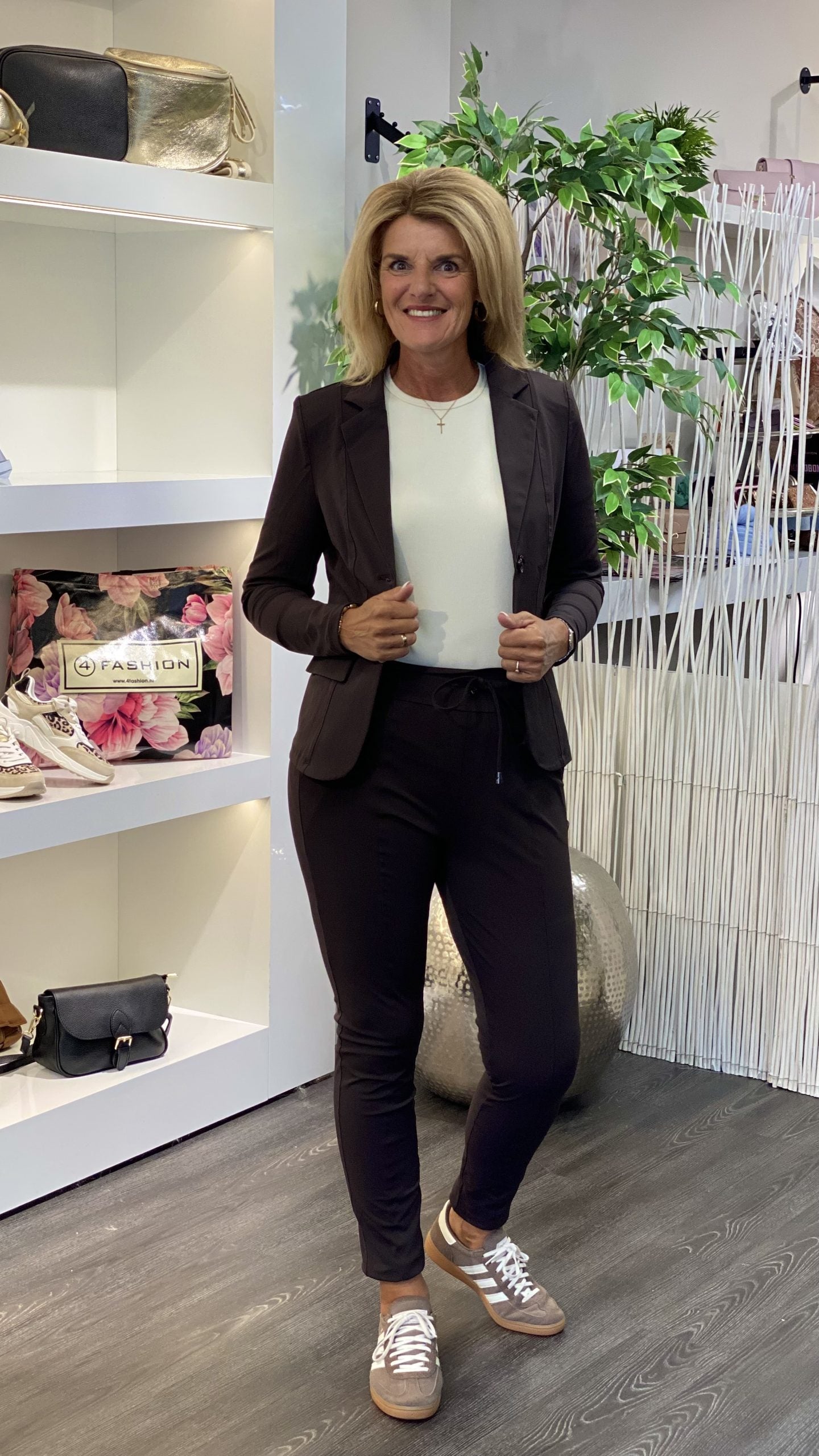 Mi Piace Travelstof Blazer 202015 espresso