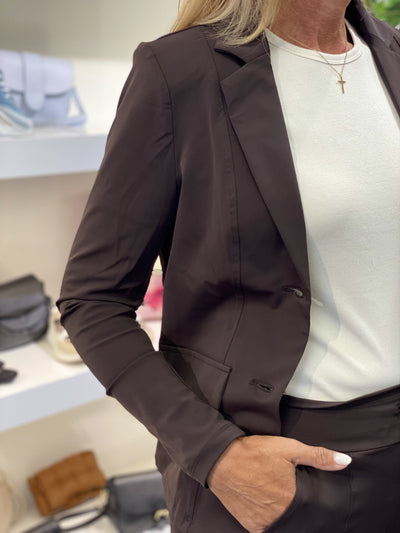Mi Piace Travelstof Blazer 202015 espresso