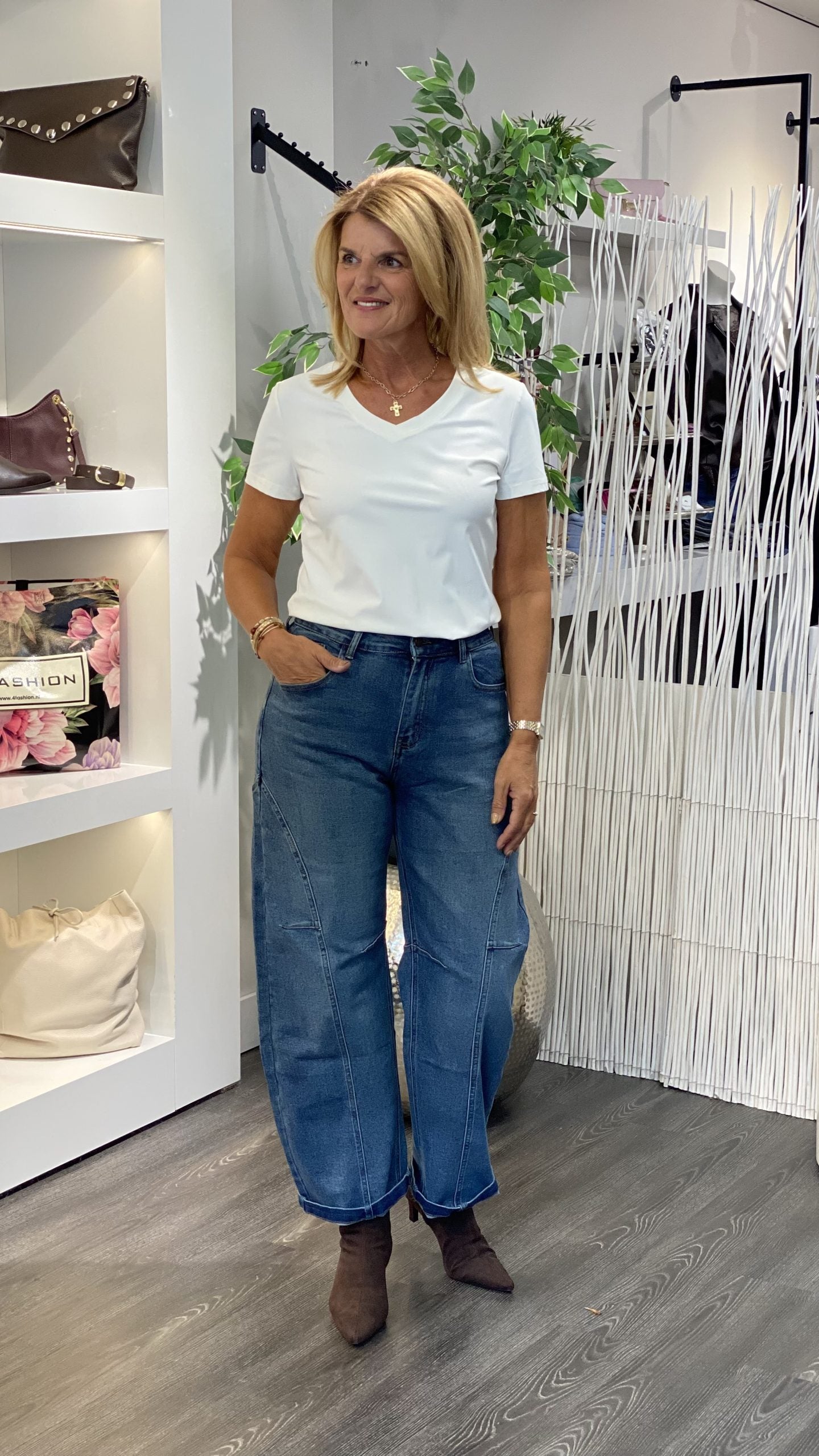 Mi Piace Travelstof Top off white 202080