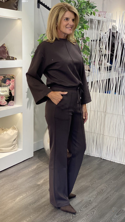 Mi Piace Sweat Broek 20200103 espresso