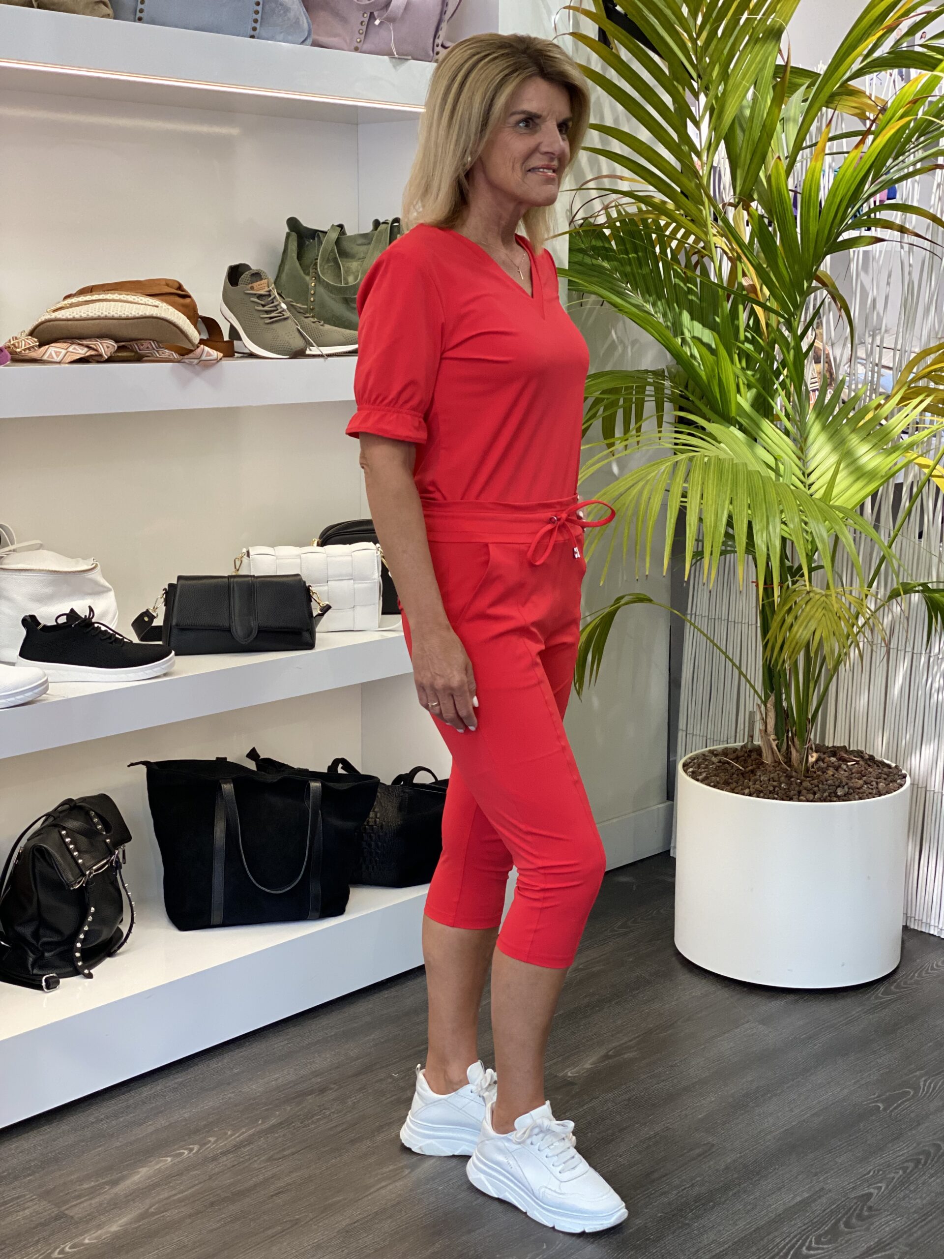 Mi PiaceTravelbroek Capri rood 202082