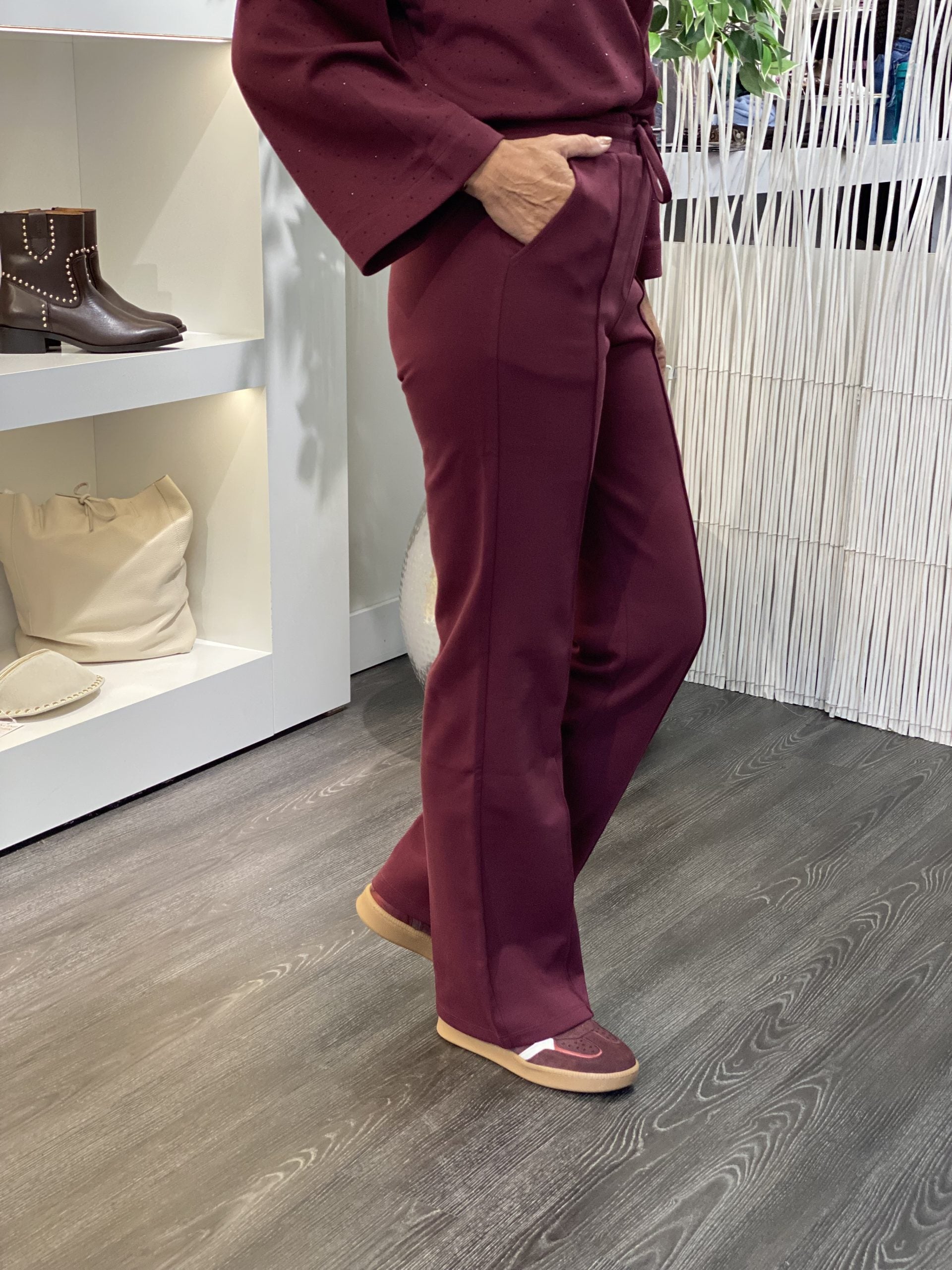 Mi Piace Sweat Broek 20200103 burgundy