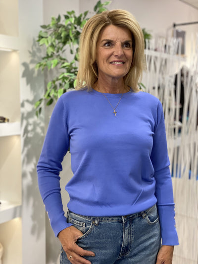 Freequent Katie Pullover trui wedgewood