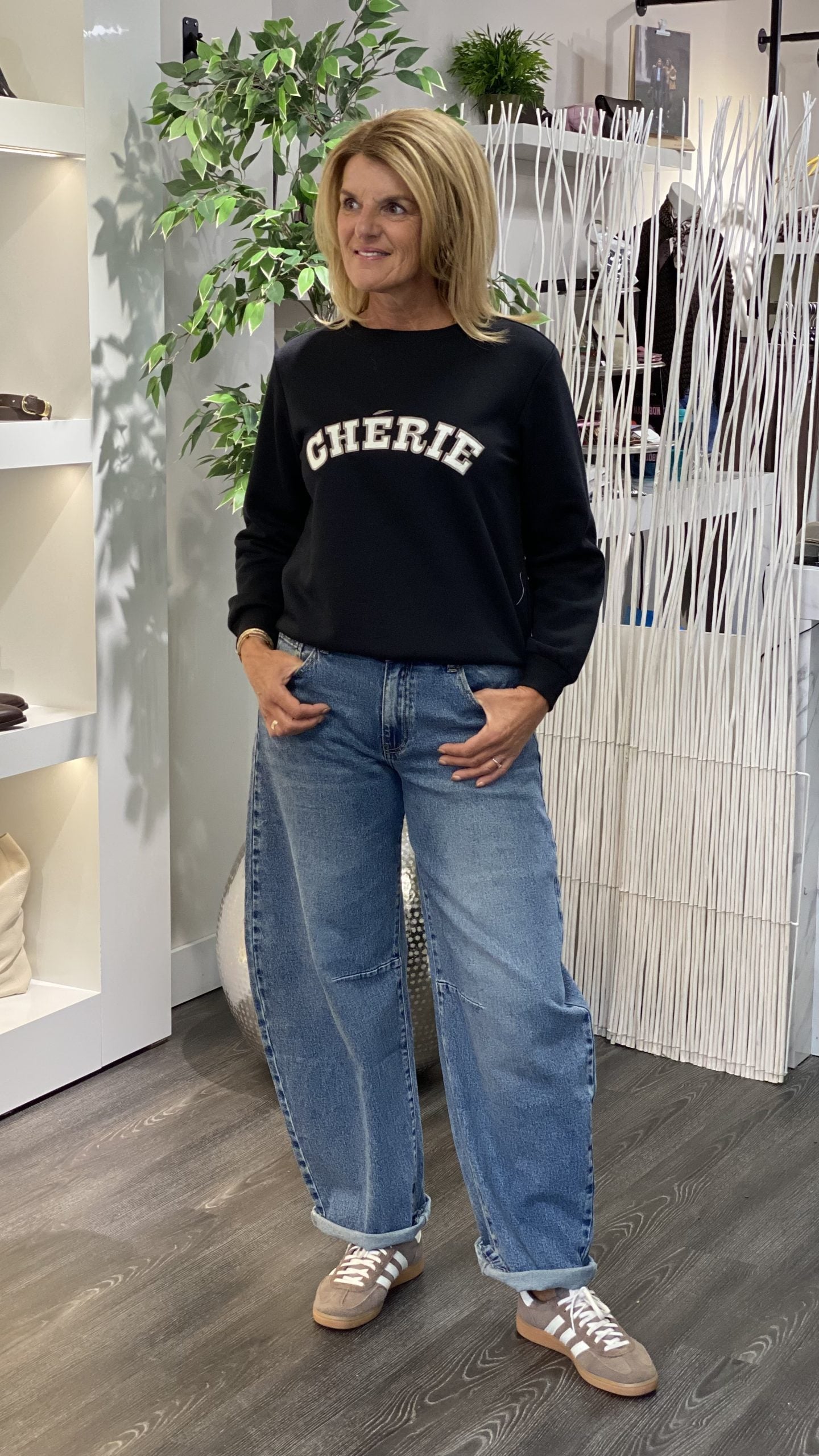 Freequent Wana Pullover sweater  trui black w. moonbeam