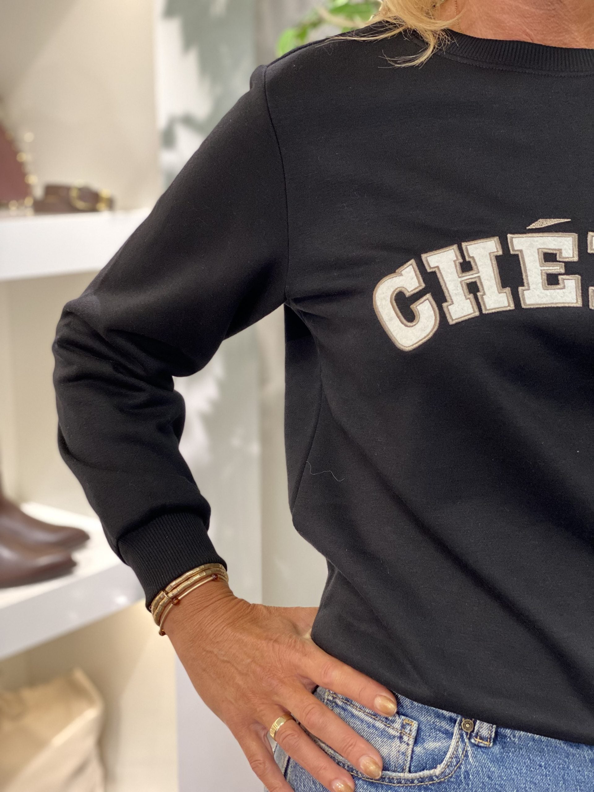 Freequent Wana Pullover sweater  trui black w. moonbeam