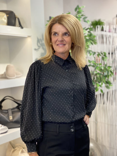 Flamant Rose Blouse CY3817A zwart