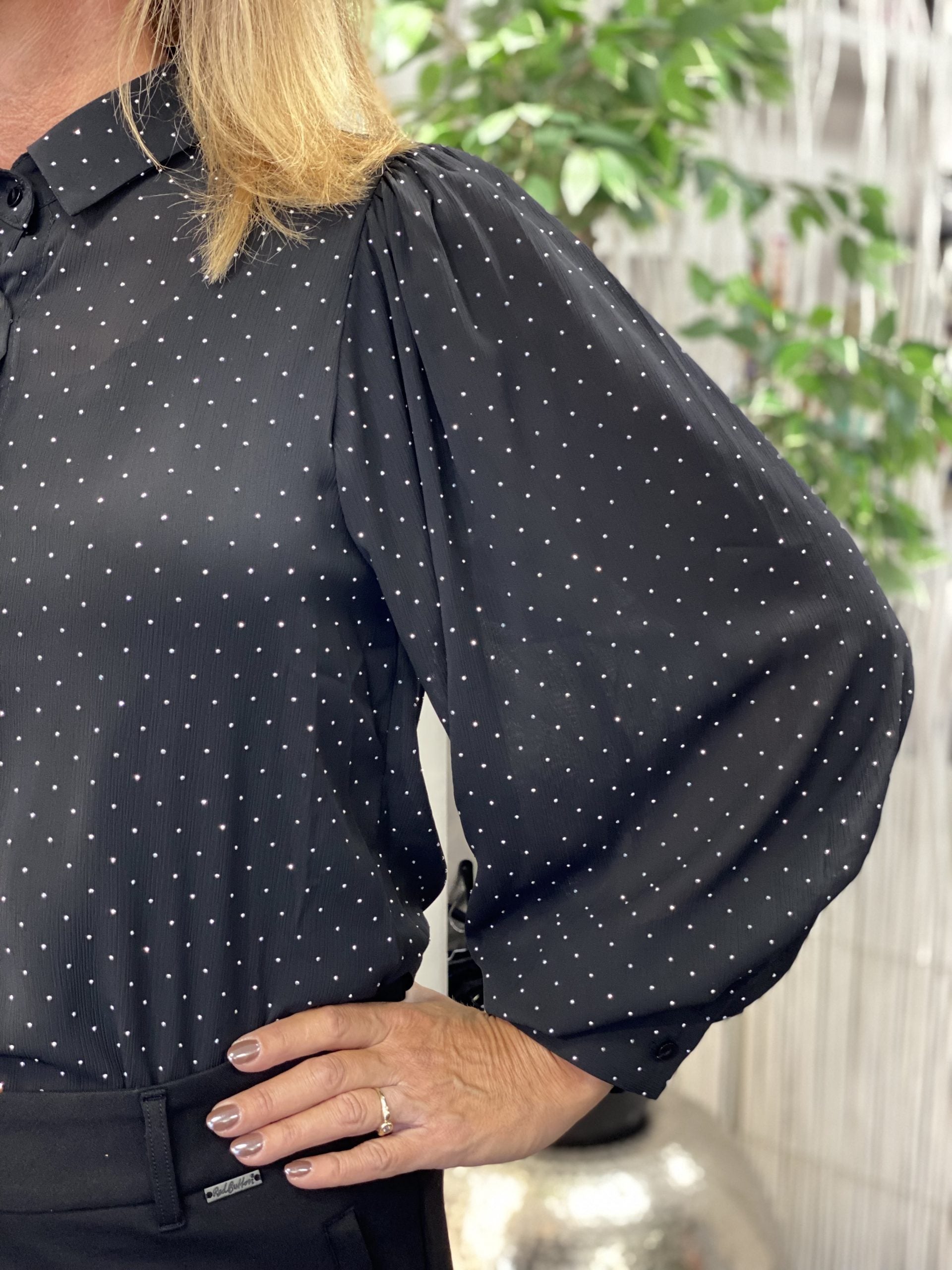 Flamant Rose Blouse CY3817A zwart