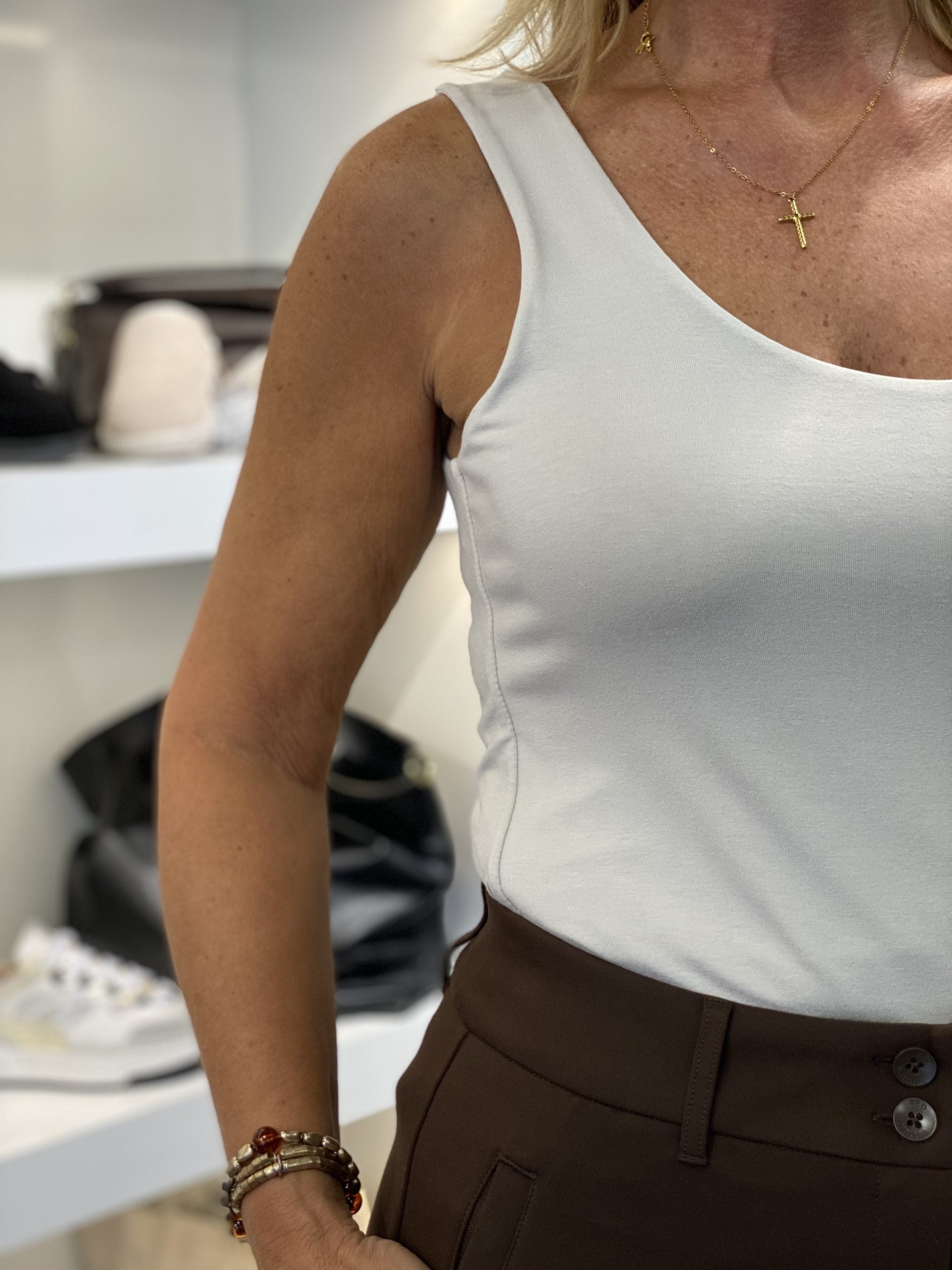 Hemd Top Valentine S101 zand