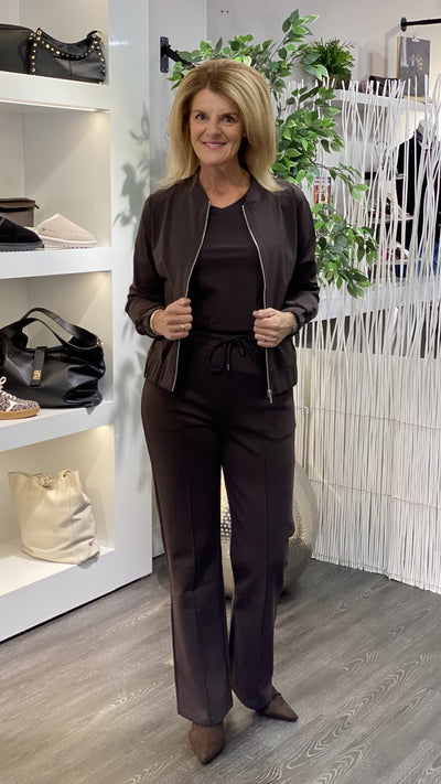 Mi Piace Travelstof Bomber Jack espresso 202463