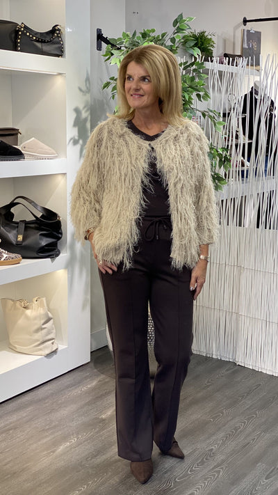 Fluresk Peggy Knitting Vest zand