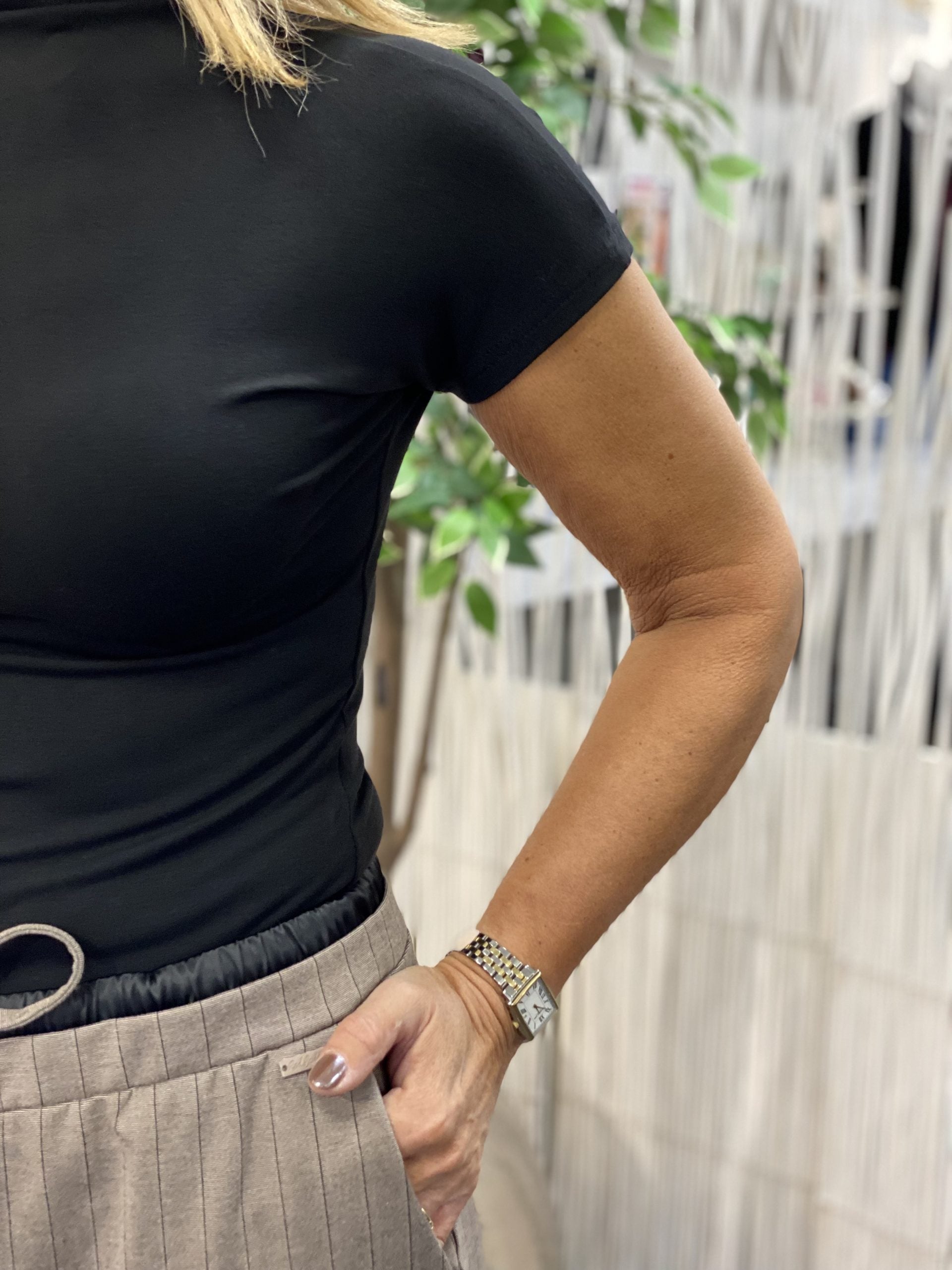 Fashion Col Top zwart