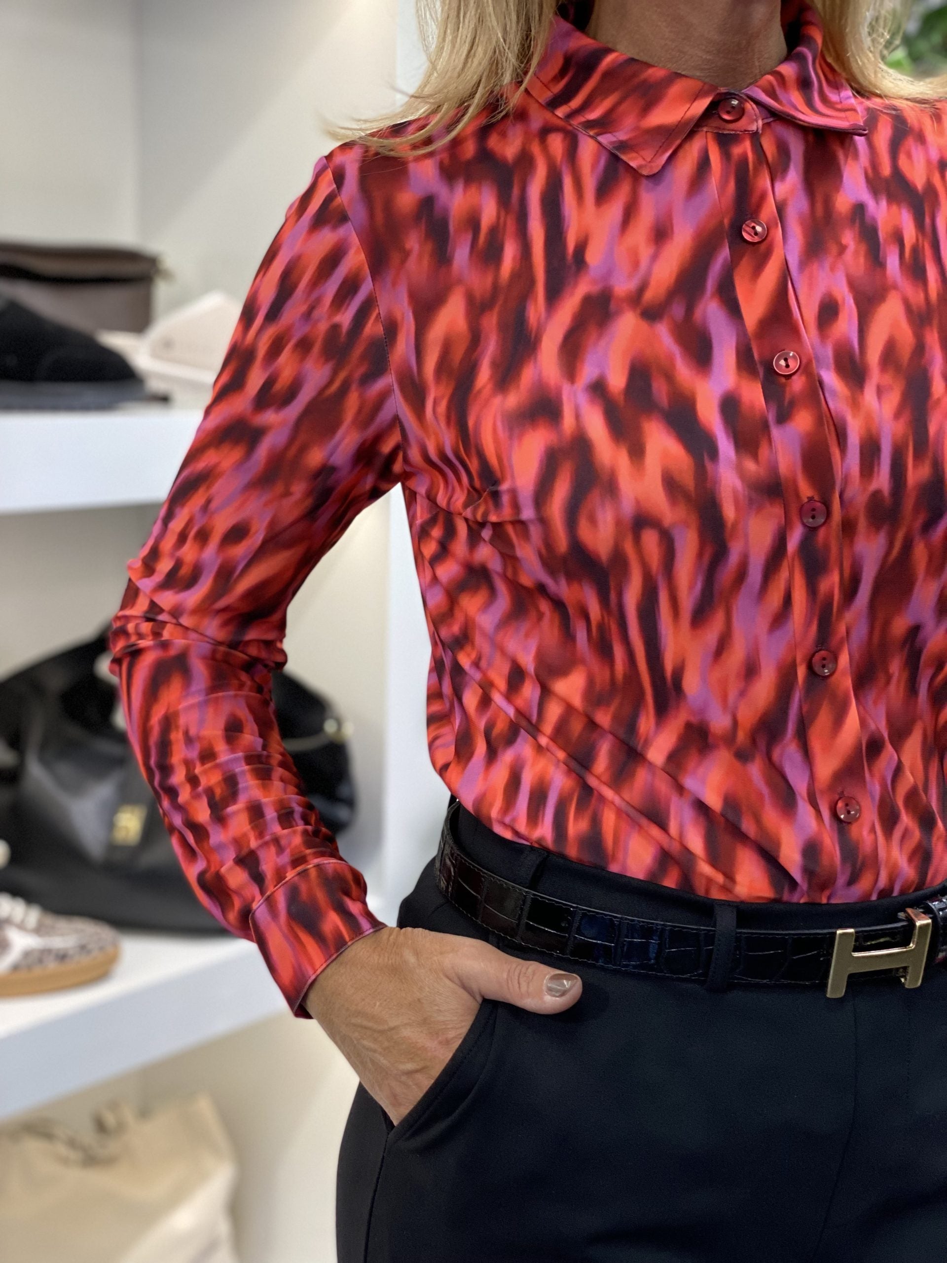 Angelle Milan Travelstof Blouse 1615/408