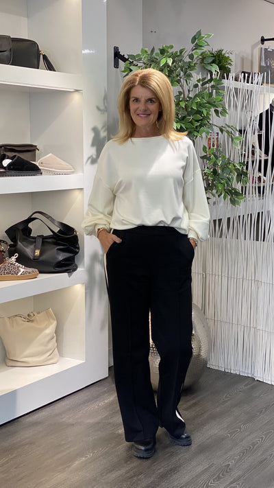 Red Button Colette Punta Sidepatch Broek L32 zwart