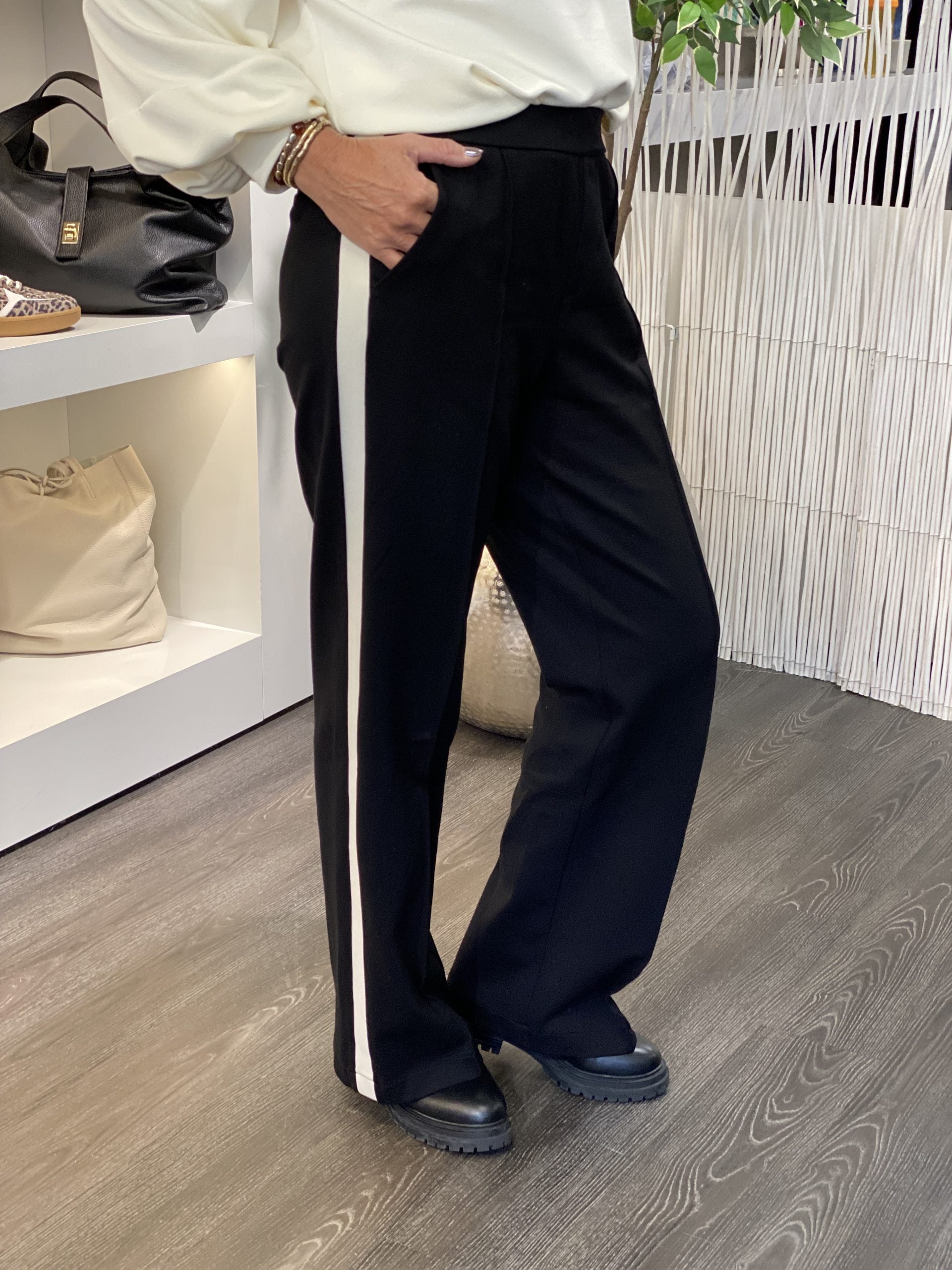 Red Button Colette Punta Sidepatch Broek L32 zwart