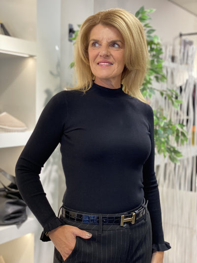 C&S Astrid Knit Pullover zwart