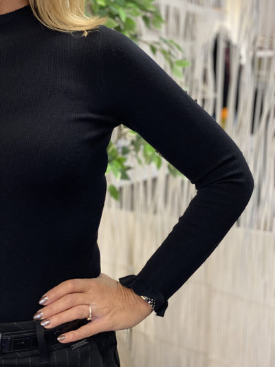 C&S Astrid Knit Pullover zwart