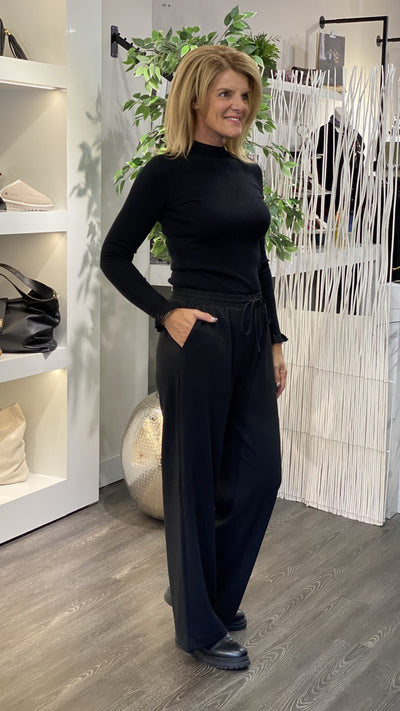 Freequent Nanni Wijde Broek zwart