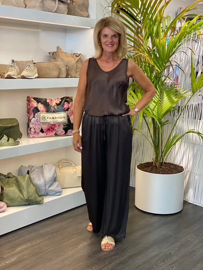 Gricceri Viscose Top donkerbruin