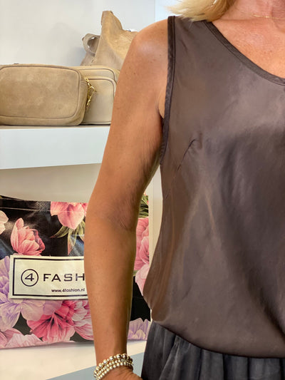 Gricceri Viscose Top donkerbruin