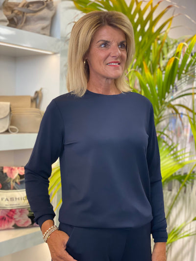 SoyaConcept Banu 198 Trui donkerblauw