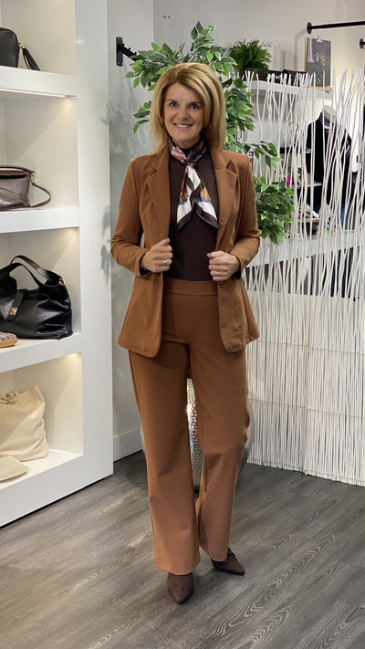 Mi Piace Bonded Travelstof Blazer 202646 caramel