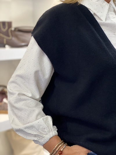 C&S Vivian Gilet zwart
