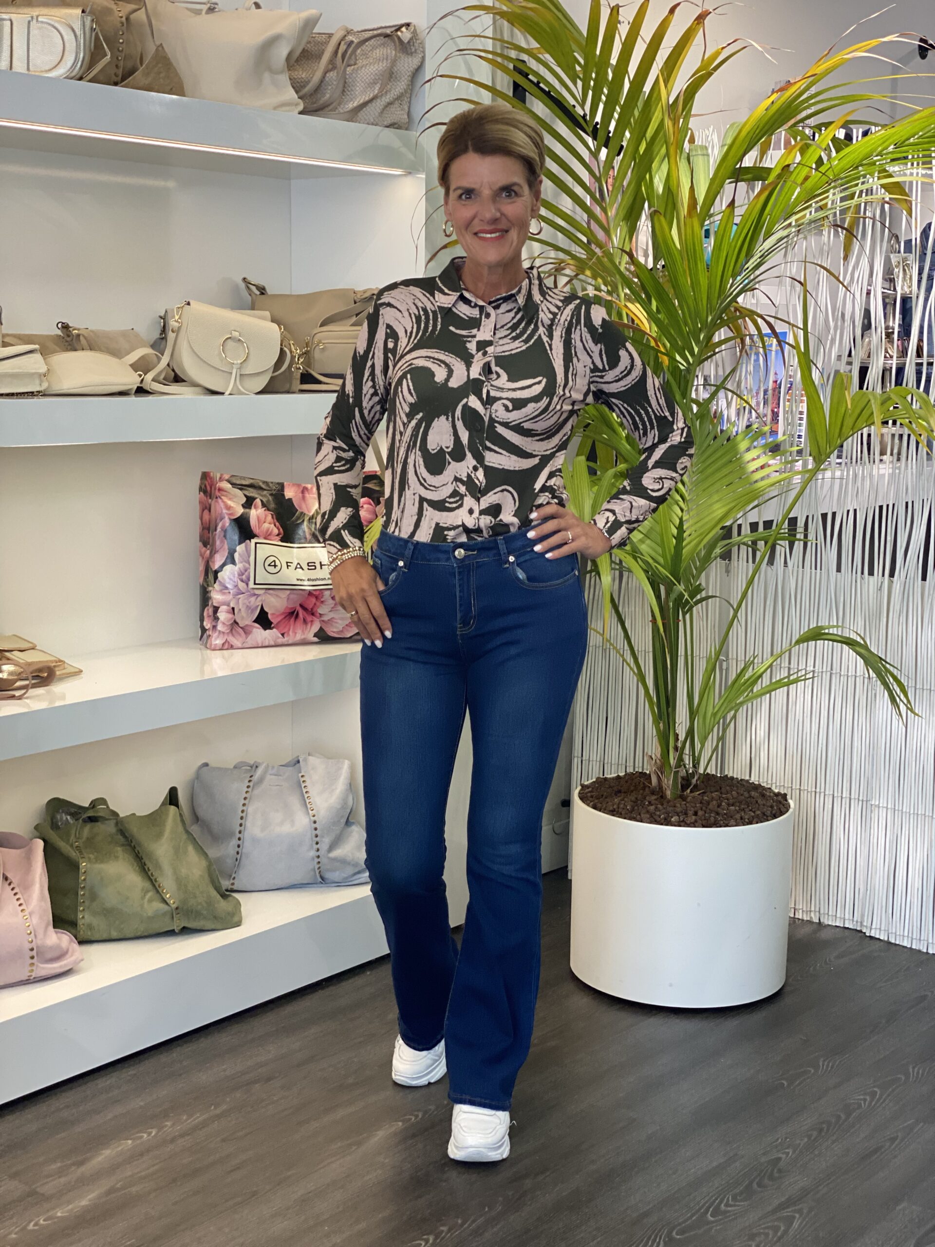 Angelle Milan Travelstof Blouse 1615/38916