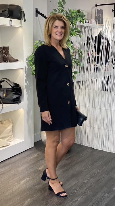 Azzurro Blazer Jurk 95194 zwart